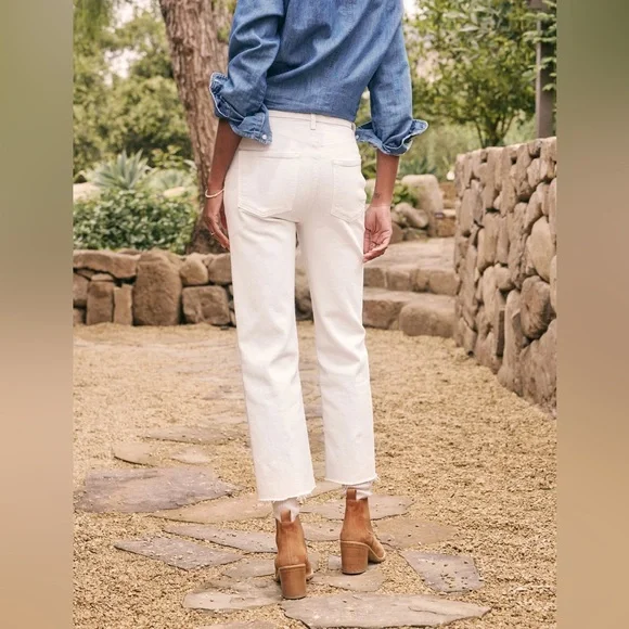 Frank & Eileen MONAGHAN Jeans in Cream, Italian Vintage Denim